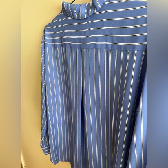 Anthropologie Pleione Striped Long Sleeve Utility  Blouse - Picture 10 of 11